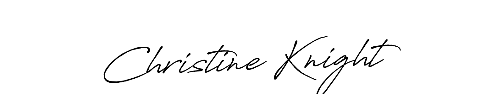 Design your own signature with our free online signature maker. With this signature software, you can create a handwritten (Antro_Vectra_Bolder) signature for name Christine Knight. Christine Knight signature style 7 images and pictures png