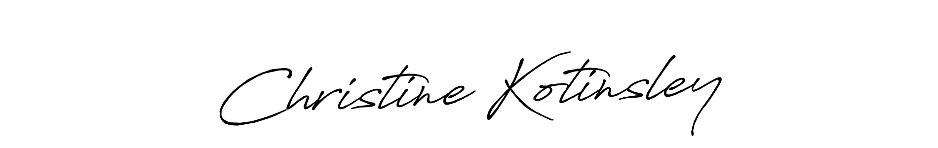 How to Draw Christine Kotinsley signature style? Antro_Vectra_Bolder is a latest design signature styles for name Christine Kotinsley. Christine Kotinsley signature style 7 images and pictures png