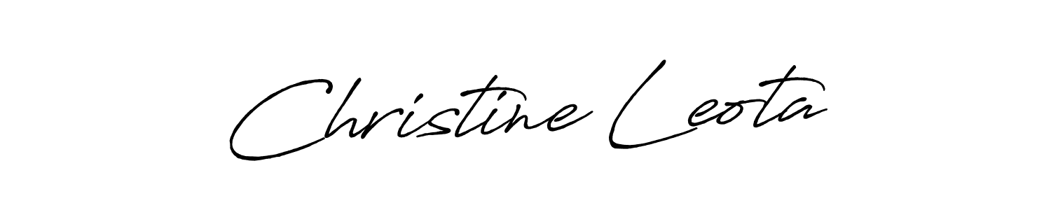 Make a beautiful signature design for name Christine Leota. Use this online signature maker to create a handwritten signature for free. Christine Leota signature style 7 images and pictures png