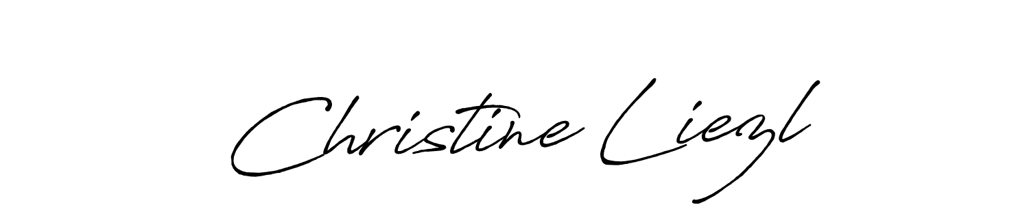 You should practise on your own different ways (Antro_Vectra_Bolder) to write your name (Christine Liezl) in signature. don't let someone else do it for you. Christine Liezl signature style 7 images and pictures png