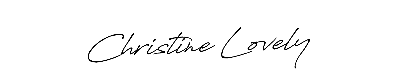 Make a beautiful signature design for name Christine Lovely. Use this online signature maker to create a handwritten signature for free. Christine Lovely signature style 7 images and pictures png