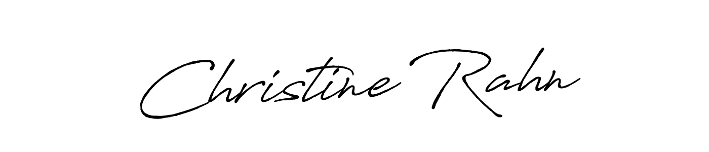 Design your own signature with our free online signature maker. With this signature software, you can create a handwritten (Antro_Vectra_Bolder) signature for name Christine Rahn. Christine Rahn signature style 7 images and pictures png