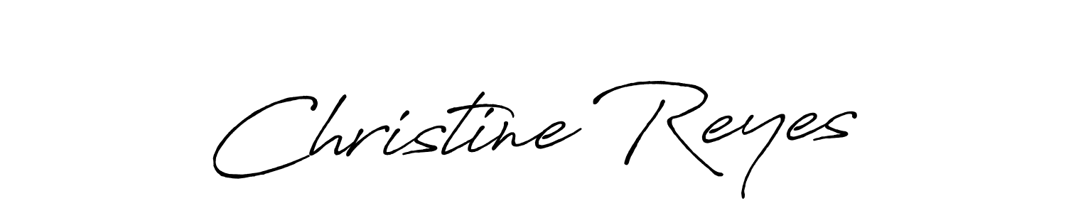 The best way (Antro_Vectra_Bolder) to make a short signature is to pick only two or three words in your name. The name Christine Reyes include a total of six letters. For converting this name. Christine Reyes signature style 7 images and pictures png