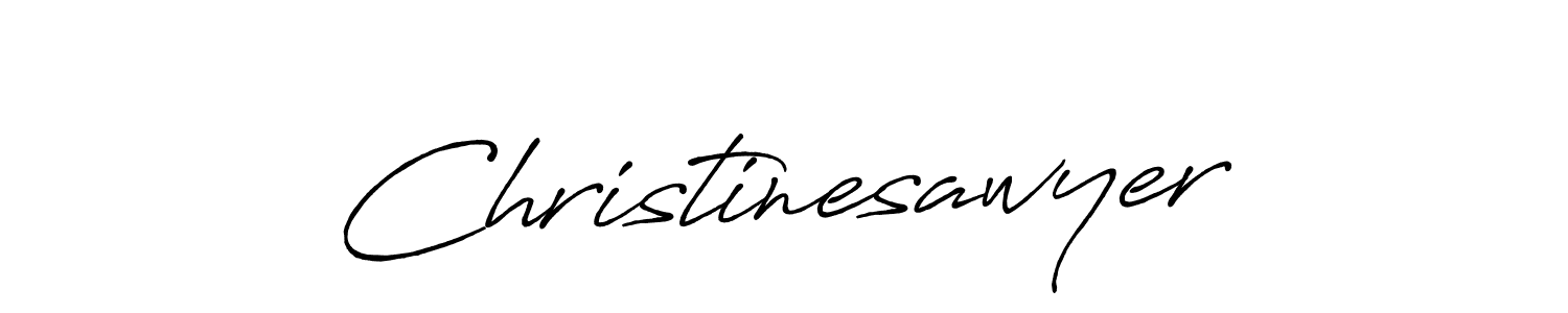 You should practise on your own different ways (Antro_Vectra_Bolder) to write your name (Christinesawyer) in signature. don't let someone else do it for you. Christinesawyer signature style 7 images and pictures png