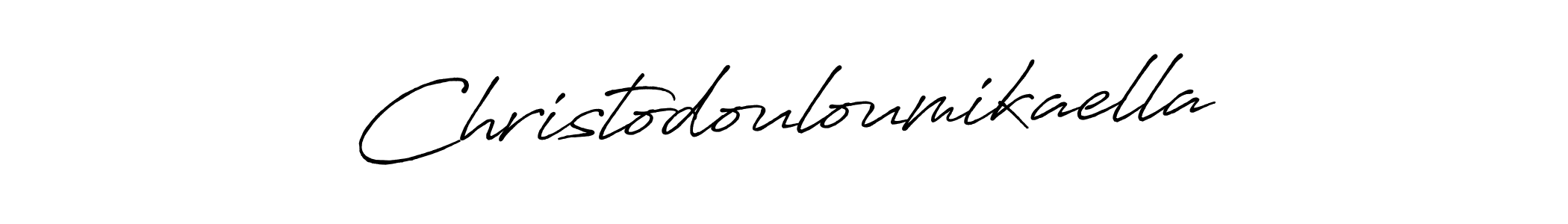 This is the best signature style for the Christodouloumikaella name. Also you like these signature font (Antro_Vectra_Bolder). Mix name signature. Christodouloumikaella signature style 7 images and pictures png