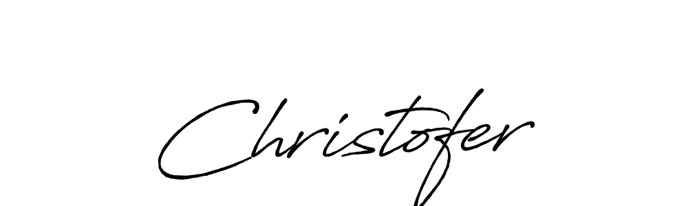 Christofer stylish signature style. Best Handwritten Sign (Antro_Vectra_Bolder) for my name. Handwritten Signature Collection Ideas for my name Christofer. Christofer signature style 7 images and pictures png