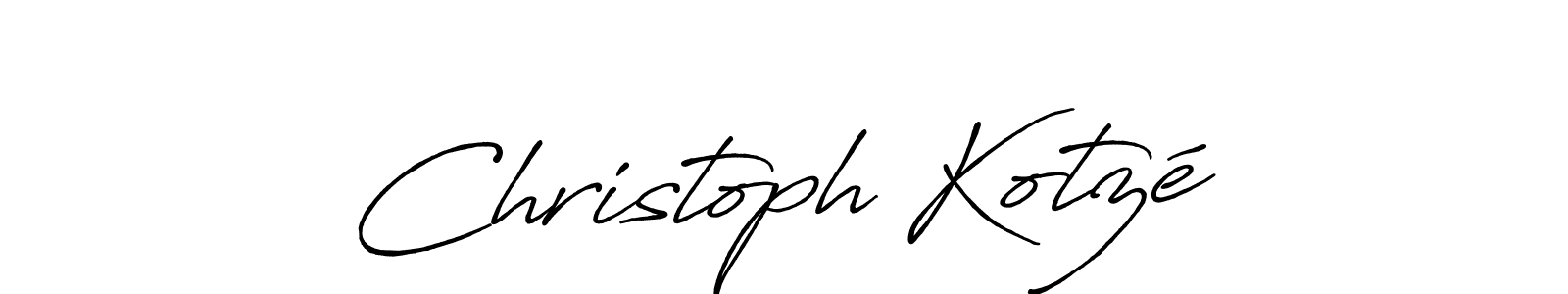 Make a beautiful signature design for name Christoph Kotzé. With this signature (Antro_Vectra_Bolder) style, you can create a handwritten signature for free. Christoph Kotzé signature style 7 images and pictures png