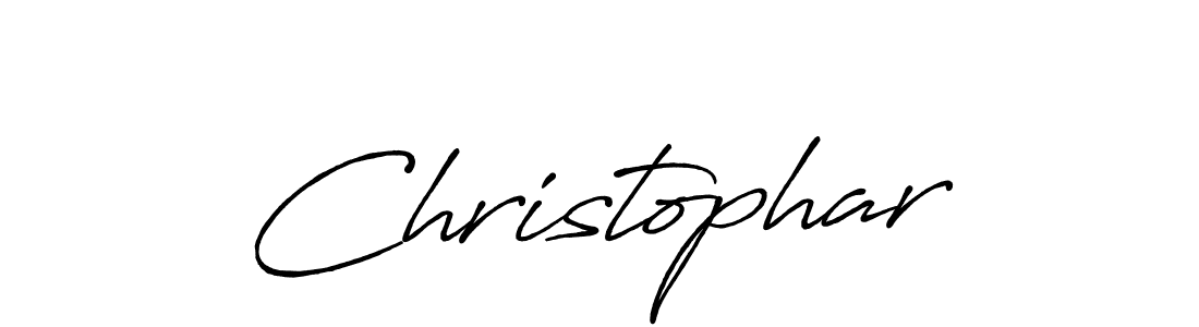 Make a beautiful signature design for name Christophar. With this signature (Antro_Vectra_Bolder) style, you can create a handwritten signature for free. Christophar signature style 7 images and pictures png