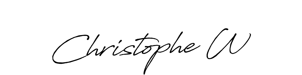 Make a beautiful signature design for name Christophe W. Use this online signature maker to create a handwritten signature for free. Christophe W signature style 7 images and pictures png