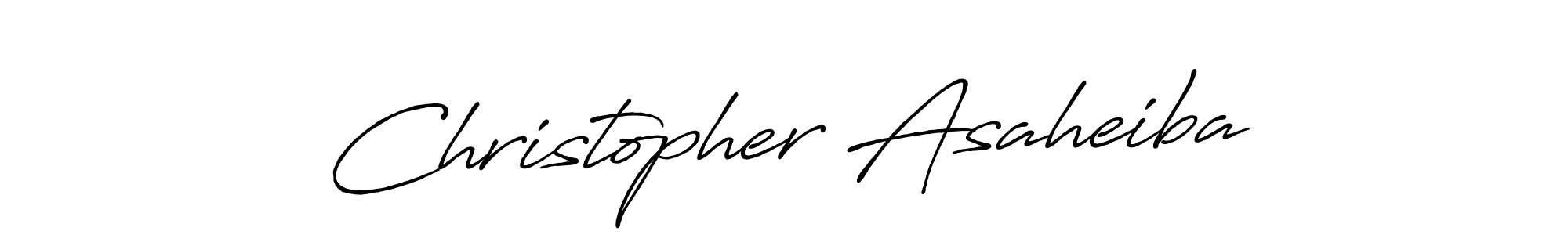 Design your own signature with our free online signature maker. With this signature software, you can create a handwritten (Antro_Vectra_Bolder) signature for name Christopher Asaheiba. Christopher Asaheiba signature style 7 images and pictures png
