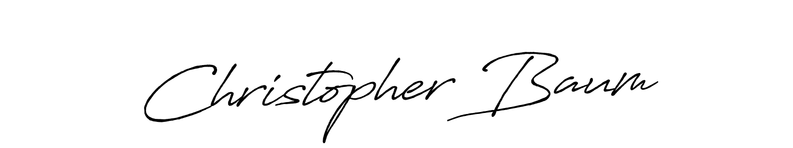 Also we have Christopher Baum name is the best signature style. Create professional handwritten signature collection using Antro_Vectra_Bolder autograph style. Christopher Baum signature style 7 images and pictures png