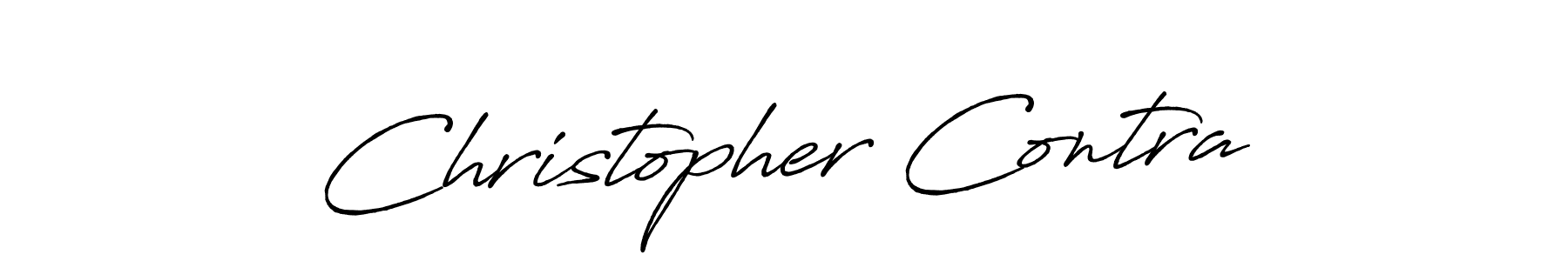 Similarly Antro_Vectra_Bolder is the best handwritten signature design. Signature creator online .You can use it as an online autograph creator for name Christopher Contra. Christopher Contra signature style 7 images and pictures png