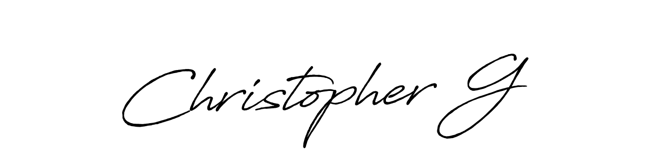 if you are searching for the best signature style for your name Christopher G. so please give up your signature search. here we have designed multiple signature styles  using Antro_Vectra_Bolder. Christopher G signature style 7 images and pictures png