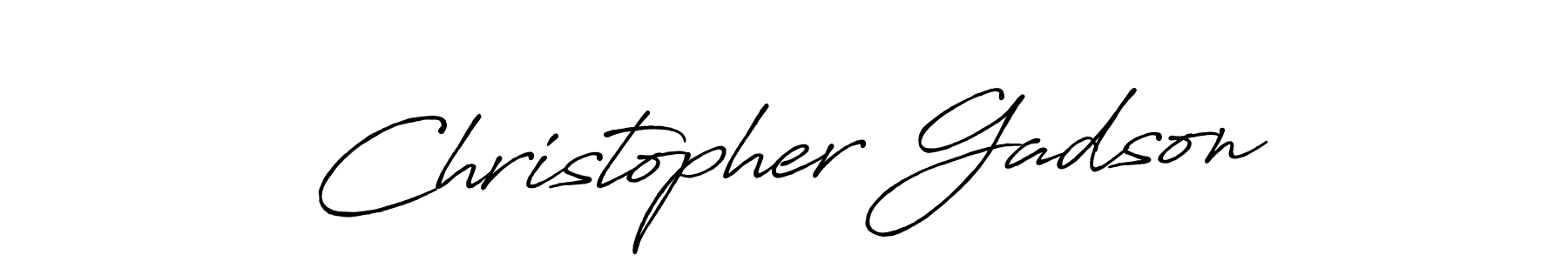 Also You can easily find your signature by using the search form. We will create Christopher Gadson name handwritten signature images for you free of cost using Antro_Vectra_Bolder sign style. Christopher Gadson signature style 7 images and pictures png