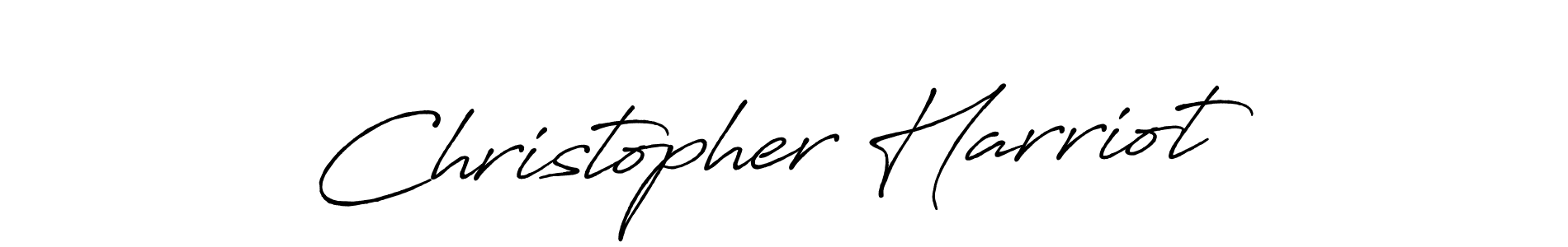 Similarly Antro_Vectra_Bolder is the best handwritten signature design. Signature creator online .You can use it as an online autograph creator for name Christopher Harriot. Christopher Harriot signature style 7 images and pictures png