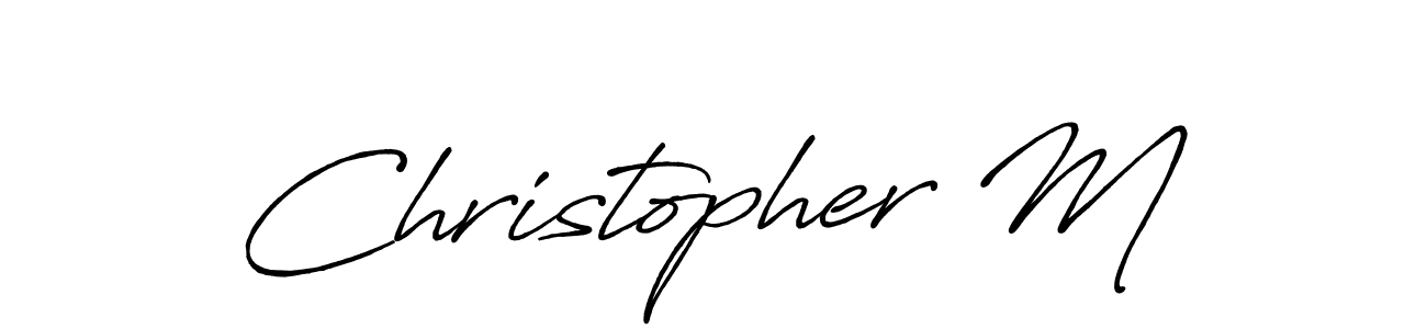 Make a beautiful signature design for name Christopher M. Use this online signature maker to create a handwritten signature for free. Christopher M signature style 7 images and pictures png