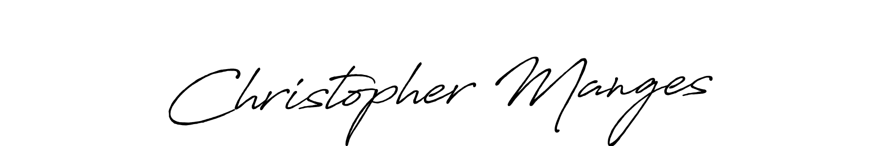 Make a beautiful signature design for name Christopher Manges. With this signature (Antro_Vectra_Bolder) style, you can create a handwritten signature for free. Christopher Manges signature style 7 images and pictures png