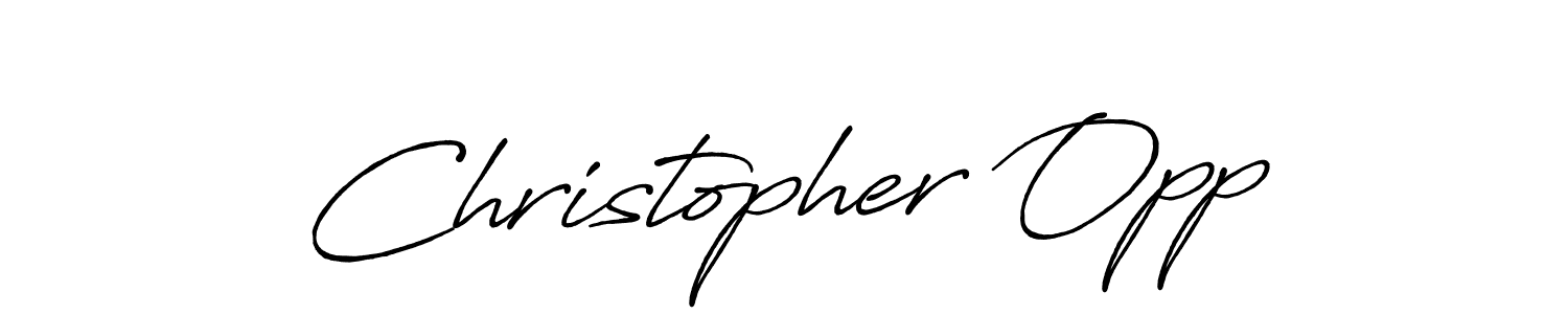How to make Christopher Opp signature? Antro_Vectra_Bolder is a professional autograph style. Create handwritten signature for Christopher Opp name. Christopher Opp signature style 7 images and pictures png