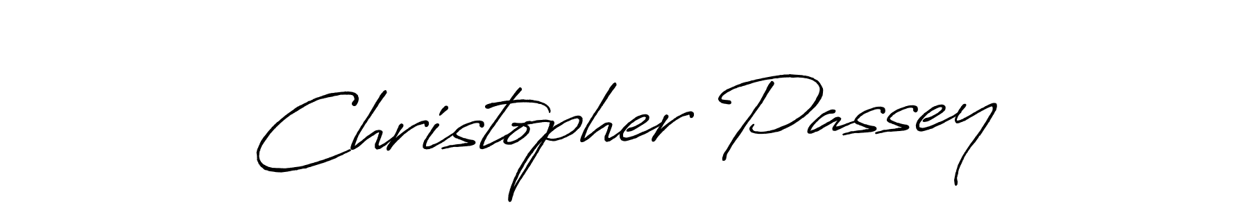 Create a beautiful signature design for name Christopher Passey. With this signature (Antro_Vectra_Bolder) fonts, you can make a handwritten signature for free. Christopher Passey signature style 7 images and pictures png