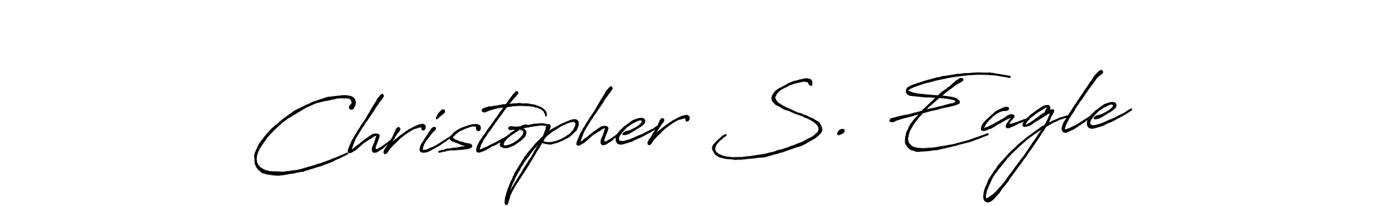 Christopher S. Eagle stylish signature style. Best Handwritten Sign (Antro_Vectra_Bolder) for my name. Handwritten Signature Collection Ideas for my name Christopher S. Eagle. Christopher S. Eagle signature style 7 images and pictures png