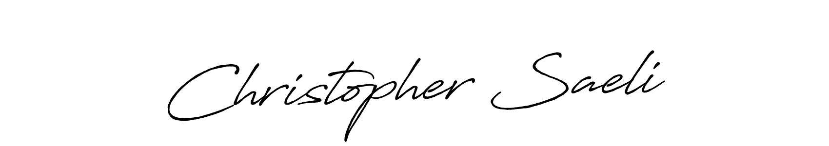 if you are searching for the best signature style for your name Christopher Saeli. so please give up your signature search. here we have designed multiple signature styles  using Antro_Vectra_Bolder. Christopher Saeli signature style 7 images and pictures png