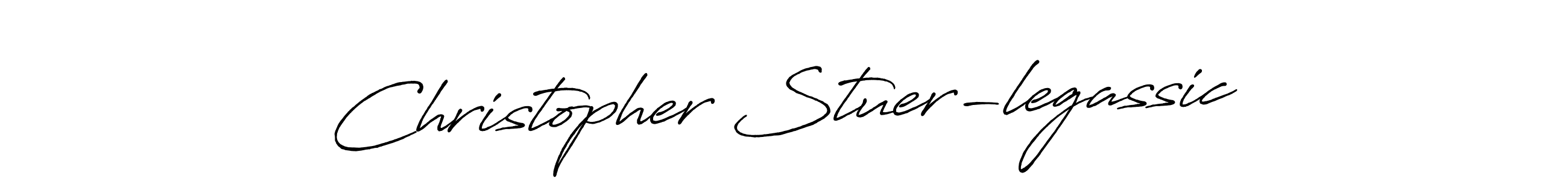 Make a beautiful signature design for name Christopher Stuer-legassic. With this signature (Antro_Vectra_Bolder) style, you can create a handwritten signature for free. Christopher Stuer-legassic signature style 7 images and pictures png