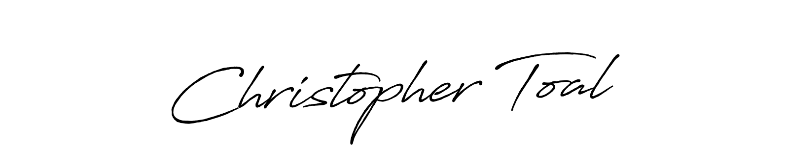 Make a short Christopher Toal signature style. Manage your documents anywhere anytime using Antro_Vectra_Bolder. Create and add eSignatures, submit forms, share and send files easily. Christopher Toal signature style 7 images and pictures png