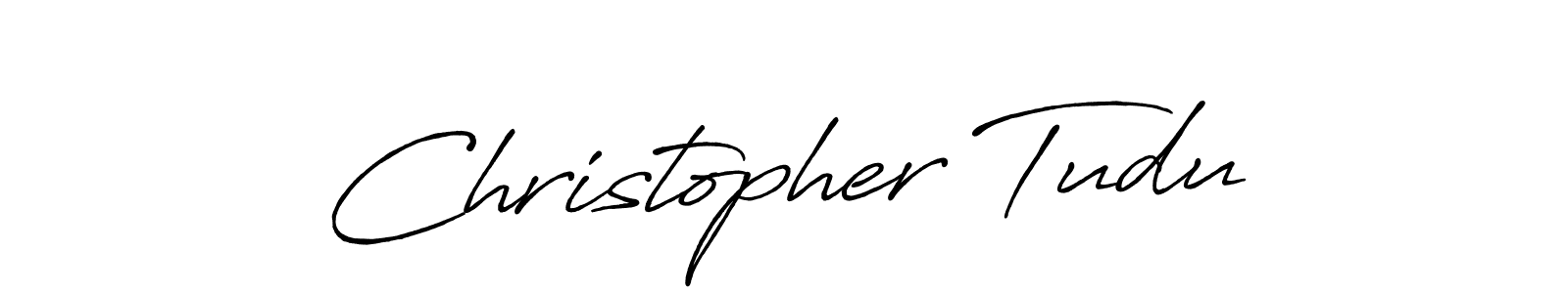 Use a signature maker to create a handwritten signature online. With this signature software, you can design (Antro_Vectra_Bolder) your own signature for name Christopher Tudu. Christopher Tudu signature style 7 images and pictures png