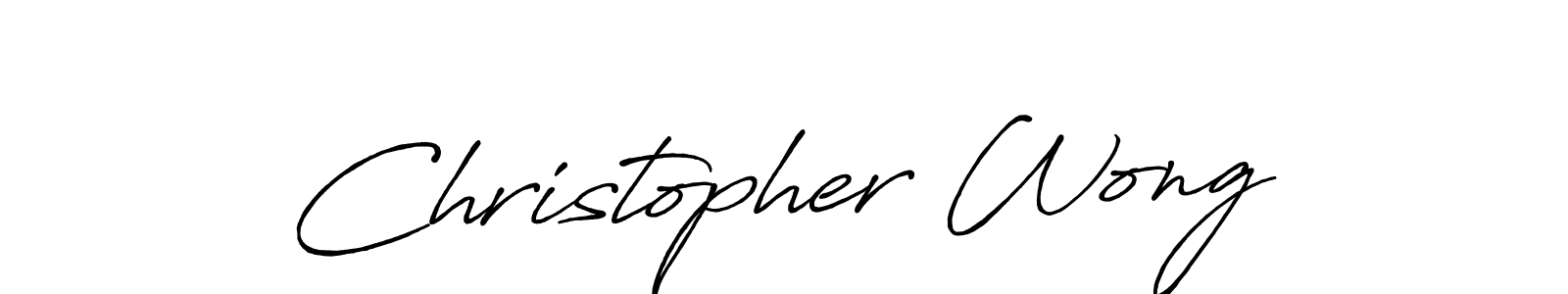 Create a beautiful signature design for name Christopher Wong. With this signature (Antro_Vectra_Bolder) fonts, you can make a handwritten signature for free. Christopher Wong signature style 7 images and pictures png