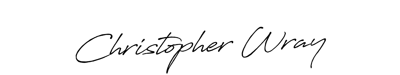 Similarly Antro_Vectra_Bolder is the best handwritten signature design. Signature creator online .You can use it as an online autograph creator for name Christopher Wray. Christopher Wray signature style 7 images and pictures png