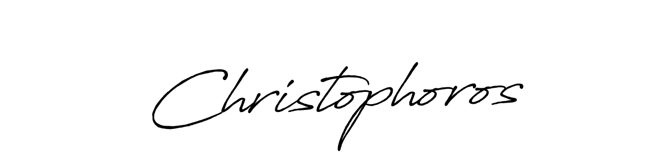 Create a beautiful signature design for name Christophoros. With this signature (Antro_Vectra_Bolder) fonts, you can make a handwritten signature for free. Christophoros signature style 7 images and pictures png