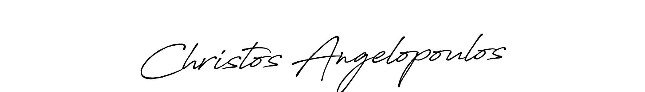 It looks lik you need a new signature style for name Christos Angelopoulos. Design unique handwritten (Antro_Vectra_Bolder) signature with our free signature maker in just a few clicks. Christos Angelopoulos signature style 7 images and pictures png