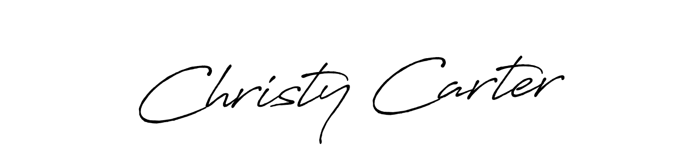 Christy Carter stylish signature style. Best Handwritten Sign (Antro_Vectra_Bolder) for my name. Handwritten Signature Collection Ideas for my name Christy Carter. Christy Carter signature style 7 images and pictures png