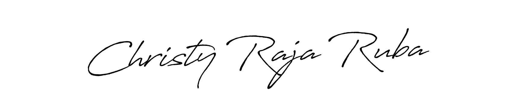 Also You can easily find your signature by using the search form. We will create Christy Raja Ruba name handwritten signature images for you free of cost using Antro_Vectra_Bolder sign style. Christy Raja Ruba signature style 7 images and pictures png