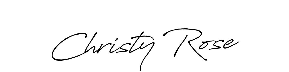 Design your own signature with our free online signature maker. With this signature software, you can create a handwritten (Antro_Vectra_Bolder) signature for name Christy Rose. Christy Rose signature style 7 images and pictures png