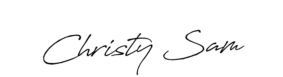Best and Professional Signature Style for Christy Sam. Antro_Vectra_Bolder Best Signature Style Collection. Christy Sam signature style 7 images and pictures png