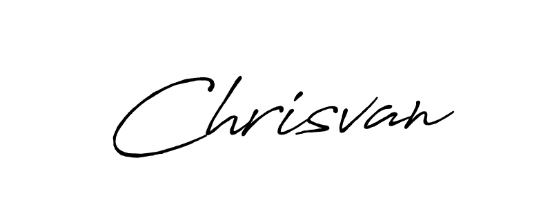 Create a beautiful signature design for name Chrisvan. With this signature (Antro_Vectra_Bolder) fonts, you can make a handwritten signature for free. Chrisvan signature style 7 images and pictures png