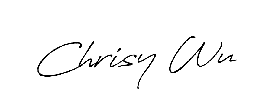 Similarly Antro_Vectra_Bolder is the best handwritten signature design. Signature creator online .You can use it as an online autograph creator for name Chrisy Wu. Chrisy Wu signature style 7 images and pictures png