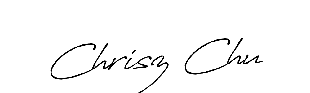 if you are searching for the best signature style for your name Chrisz Chu. so please give up your signature search. here we have designed multiple signature styles  using Antro_Vectra_Bolder. Chrisz Chu signature style 7 images and pictures png