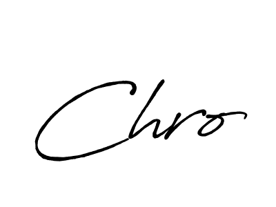 How to make Chro name signature. Use Antro_Vectra_Bolder style for creating short signs online. This is the latest handwritten sign. Chro signature style 7 images and pictures png