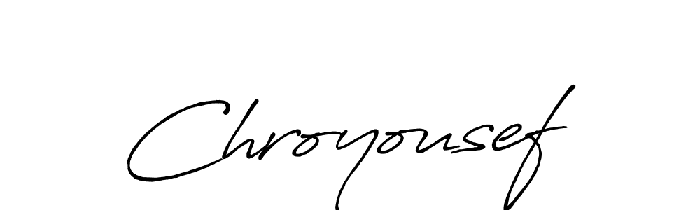 You should practise on your own different ways (Antro_Vectra_Bolder) to write your name (Chroyousef) in signature. don't let someone else do it for you. Chroyousef signature style 7 images and pictures png