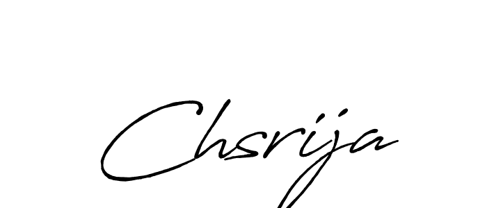Use a signature maker to create a handwritten signature online. With this signature software, you can design (Antro_Vectra_Bolder) your own signature for name Chsrija. Chsrija signature style 7 images and pictures png