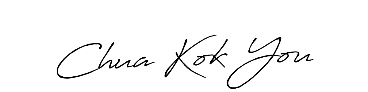 Make a beautiful signature design for name Chua Kok You. With this signature (Antro_Vectra_Bolder) style, you can create a handwritten signature for free. Chua Kok You signature style 7 images and pictures png