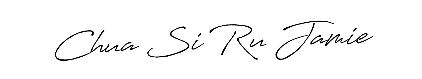 Make a beautiful signature design for name Chua Si Ru Jamie. With this signature (Antro_Vectra_Bolder) style, you can create a handwritten signature for free. Chua Si Ru Jamie signature style 7 images and pictures png