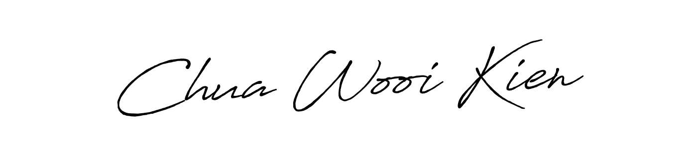 Make a beautiful signature design for name Chua Wooi Kien. With this signature (Antro_Vectra_Bolder) style, you can create a handwritten signature for free. Chua Wooi Kien signature style 7 images and pictures png