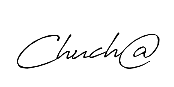 Design your own signature with our free online signature maker. With this signature software, you can create a handwritten (Antro_Vectra_Bolder) signature for name Chuch@. Chuch@ signature style 7 images and pictures png