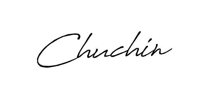 Use a signature maker to create a handwritten signature online. With this signature software, you can design (Antro_Vectra_Bolder) your own signature for name Chuchin. Chuchin signature style 7 images and pictures png