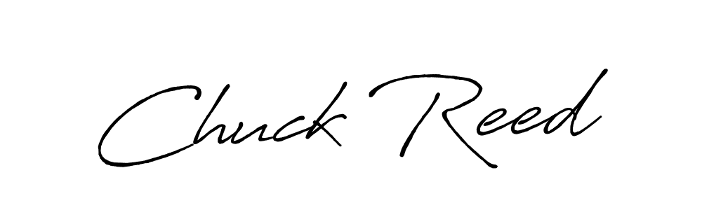 Design your own signature with our free online signature maker. With this signature software, you can create a handwritten (Antro_Vectra_Bolder) signature for name Chuck Reed. Chuck Reed signature style 7 images and pictures png