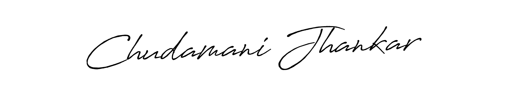 Use a signature maker to create a handwritten signature online. With this signature software, you can design (Antro_Vectra_Bolder) your own signature for name Chudamani Jhankar. Chudamani Jhankar signature style 7 images and pictures png