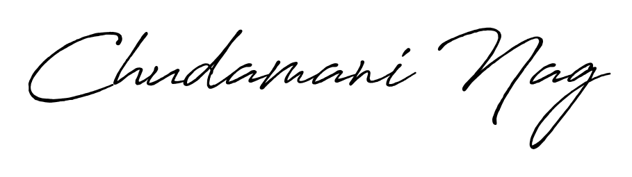 Looking for an artistic signature for Chudamani Nag? The Antro_Vectra_Bolder calligraphy style gives a sophisticated flow suitable for business cards and emails. Chudamani Nag signature style 7 images and pictures png